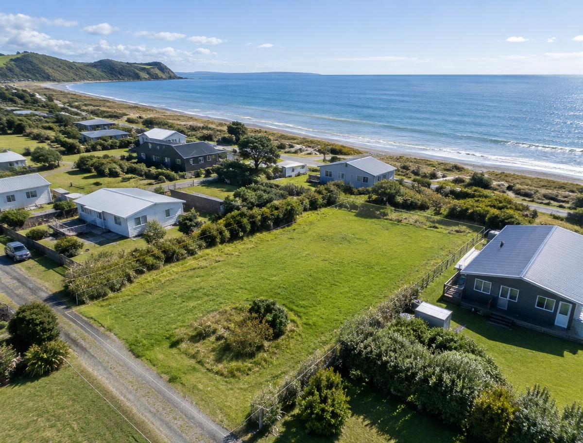 Aerial view of the section among neighbouring homes