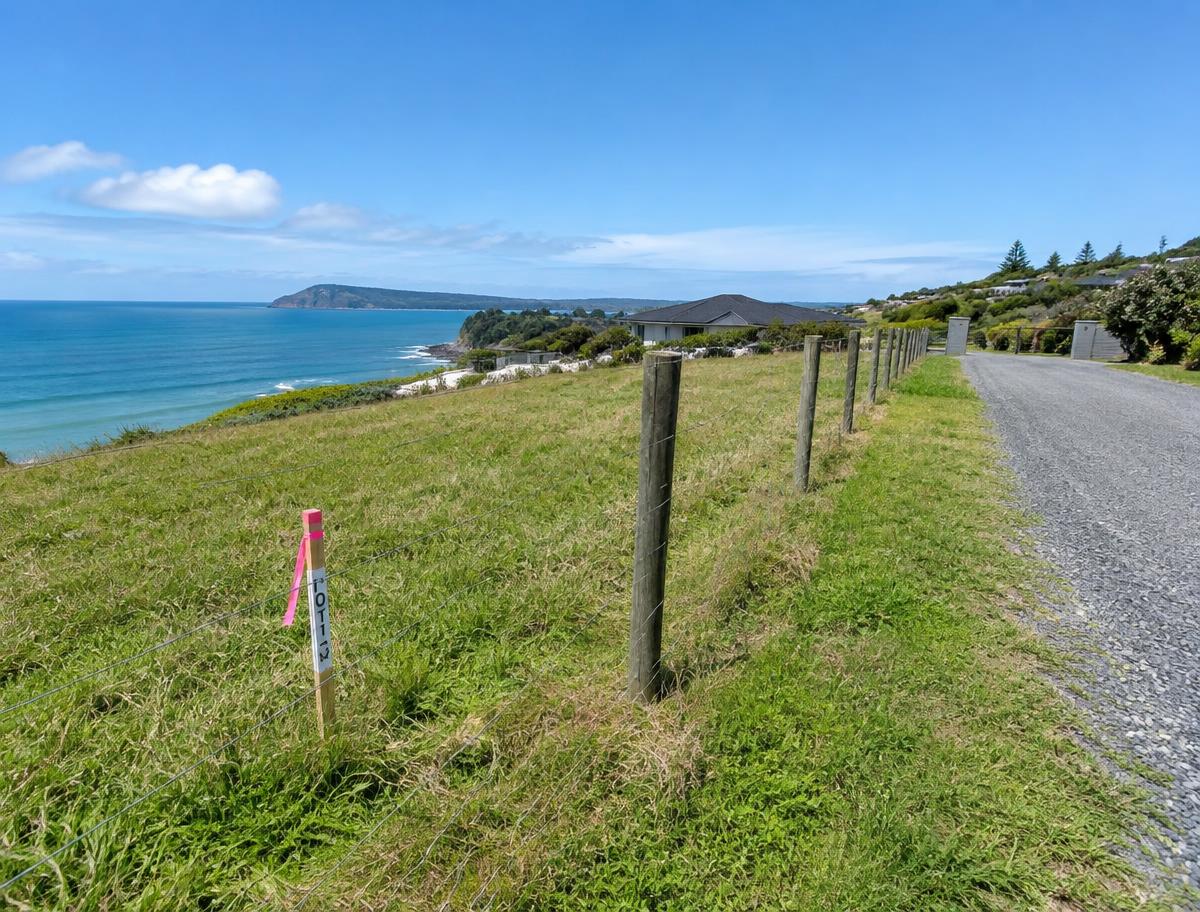 Section boundary with fence line and road access